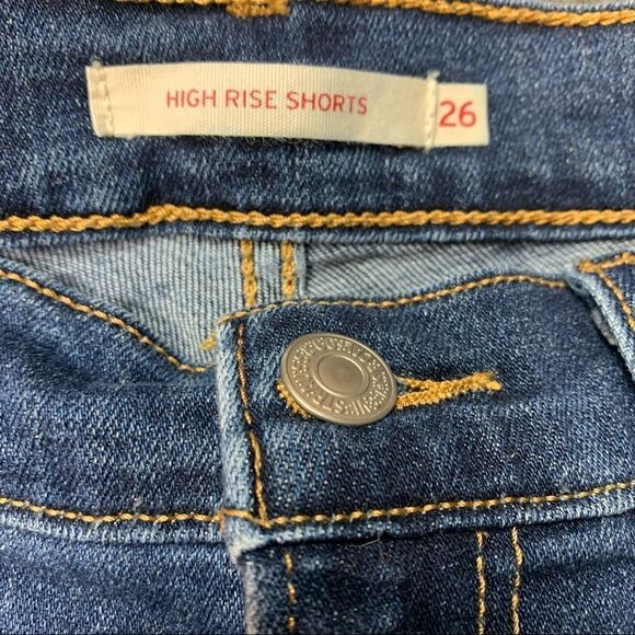 Levi’s Hi Rise Short Cut Off Shorts - Picture 7 of 8